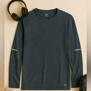 Men's Dark Gray Long Sleeve Shirt